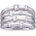 14K White 1 1/5 CTW Natural Diamond Ring