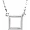 Sterling Silver Square 16.5 inch Necklace Ref. 12028654