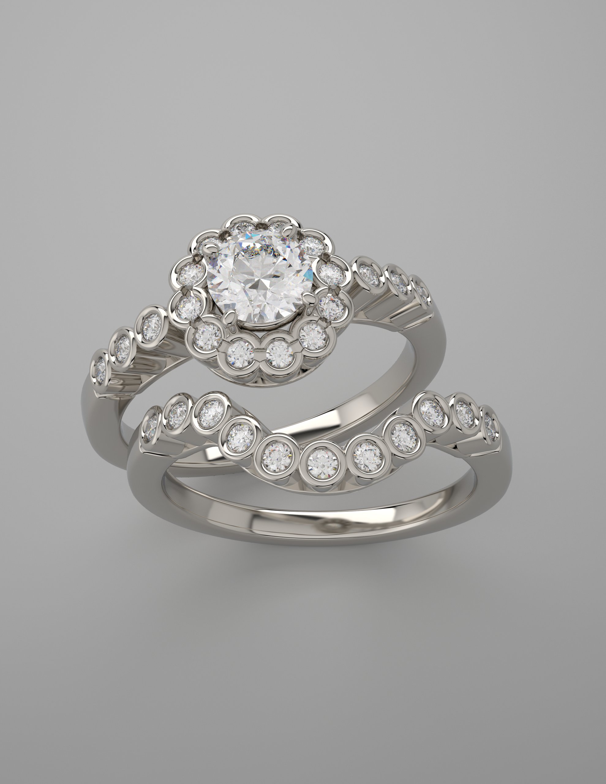 Bezel-Style Engagement Ring