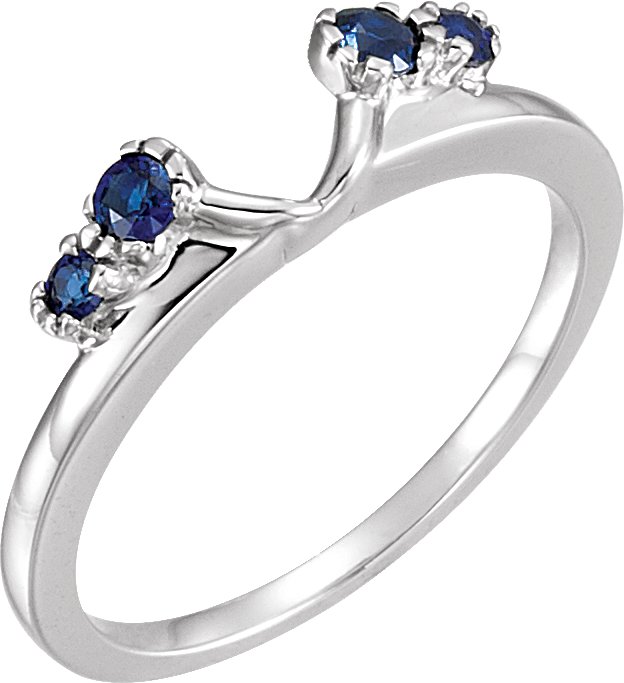 Genuine Sapphire Bridal Solitaire Enhancer 2.5mm Ref 376175