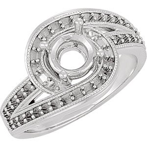 Halo-Style Bypass Engagement Ring or Band