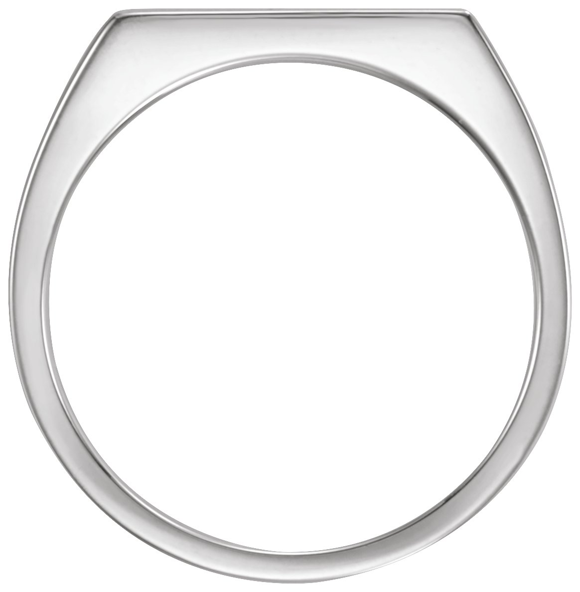 Sterling Silver 15x7 mm Rectangle Signet Ring