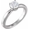 14K Yellow and White .375 CTW Diamond Solitaire Engagement Ring Ref 255377