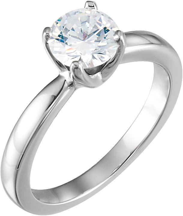 Round 4-Prong Medium Solstice SolitaireÂ® BombÃ© Ring Mounting