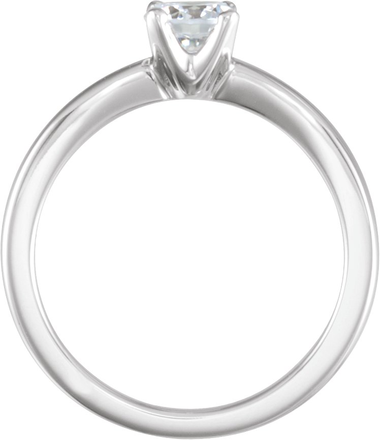 Platinum 1/2 CTW Round Solitaire Engagement Ring