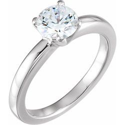 Round 4-Prong Medium  Solstice Solitaire &#174; BombÃ© Ring Mounting