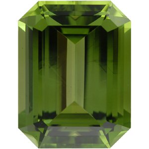Emerald/Octagon Natural Demantoid Garnet (Notable Gems)