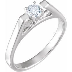 Cathedral Engagement Ring or Band Mounting