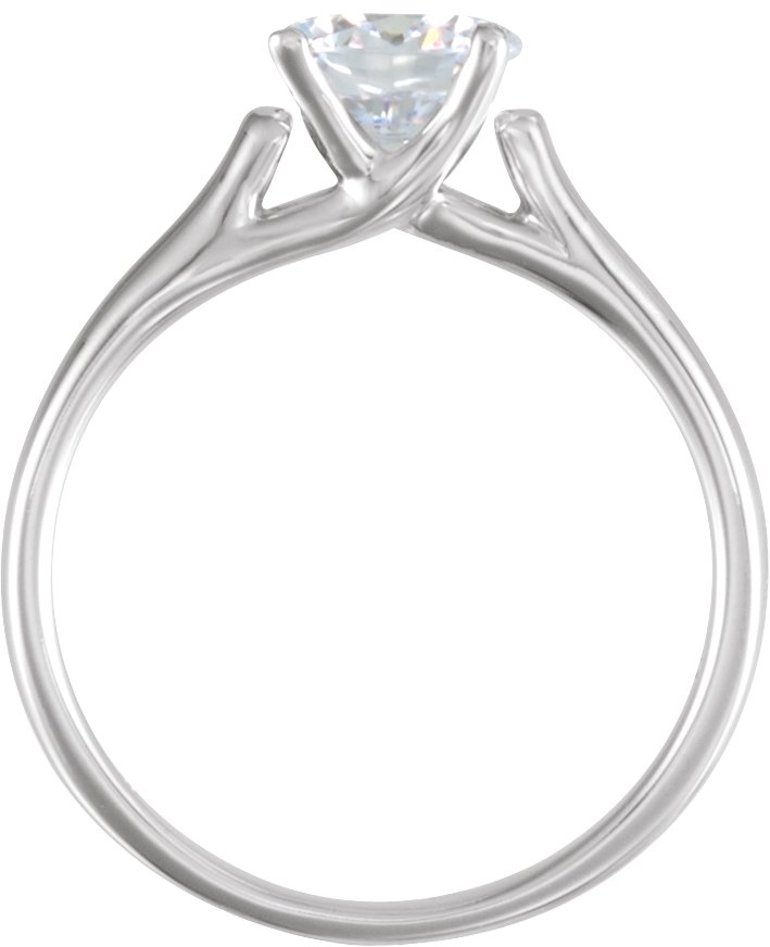 Platinum 1/2 CTW Diamond Solitaire Engagement Ring