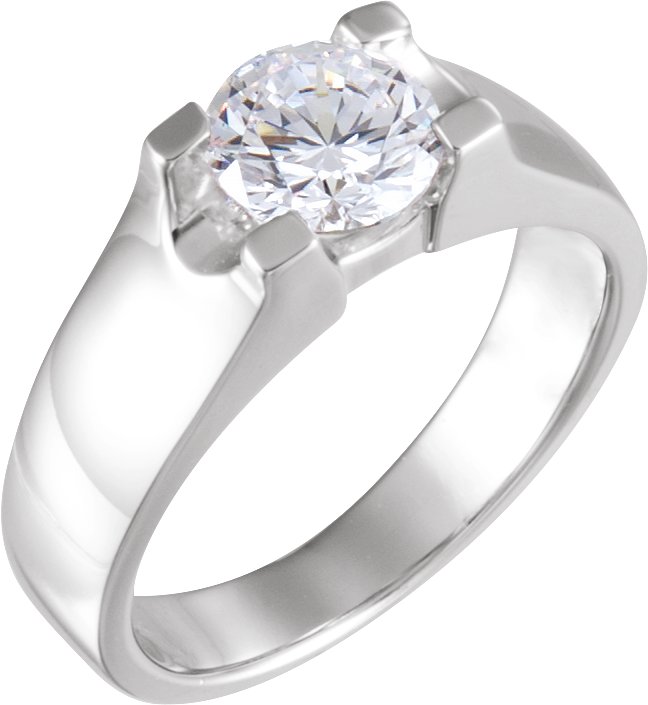 Platinum Diamond Engagement Ring .75 Carat Ref 104103