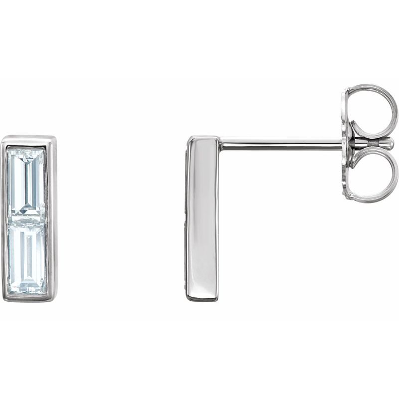 Baguette Bar Earrings