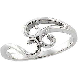 14KW 9mm Metal Fashion Freeform Ring Ref 633821