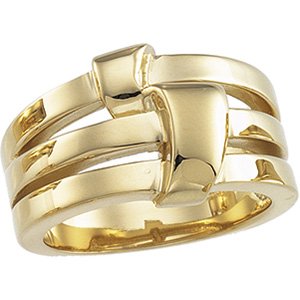 14KY 13mm Metal Fashion Ring Ref 672299