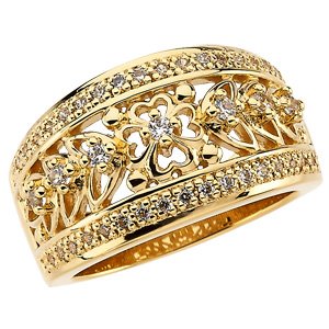 14K Yellow .33 CTW Diamond Anniversary Band Size 7 Ref 3211296