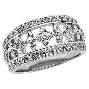 Platinum 3/8 CTW Natural Diamond Anniversary Band