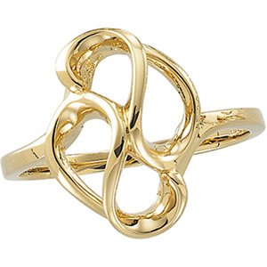 18K Yellow Freeform Ring