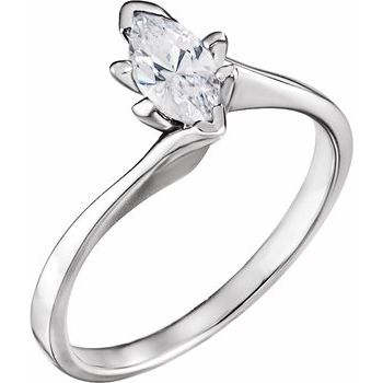 Platinum Marquise Diamond Engagement Ring 1 Carat Ref 553592