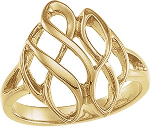 14K Yellow Freeform Ring - 5356-18601-P