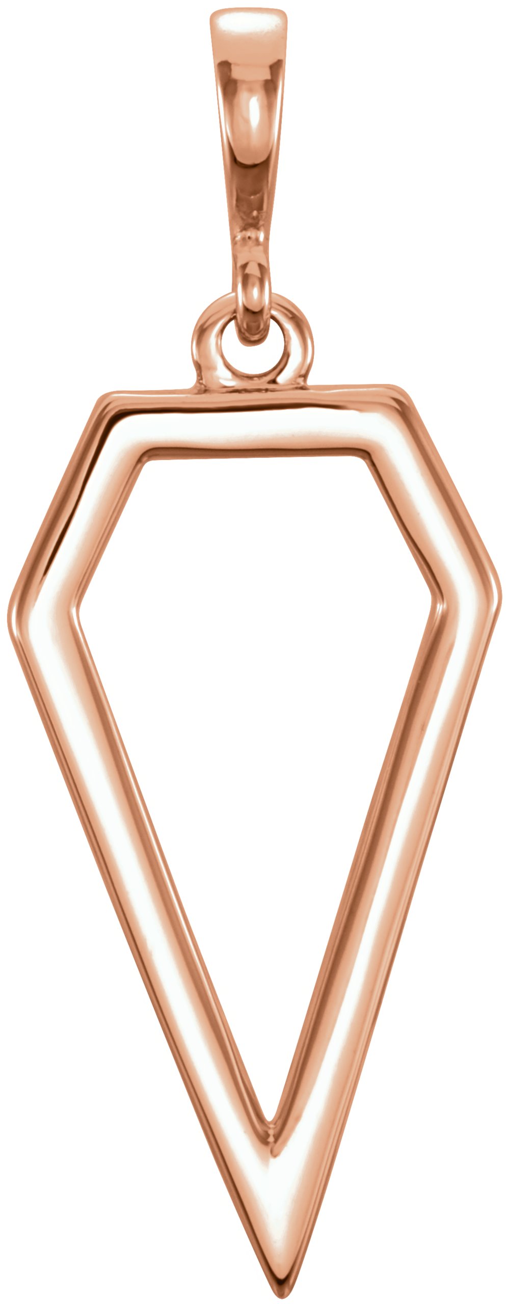 14K Rose Geometric Pendant Ref. 12017803