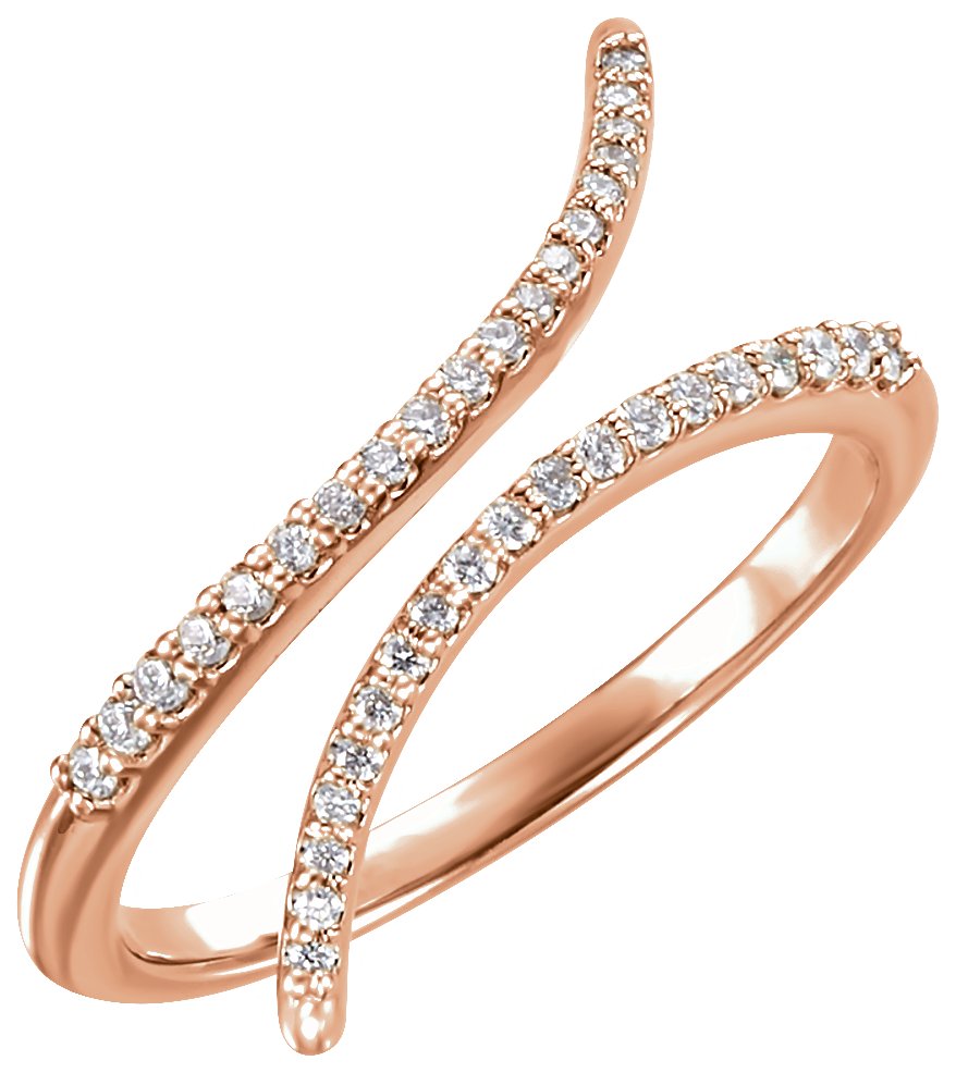 14K Rose 1/6 CTW Diamond Ring