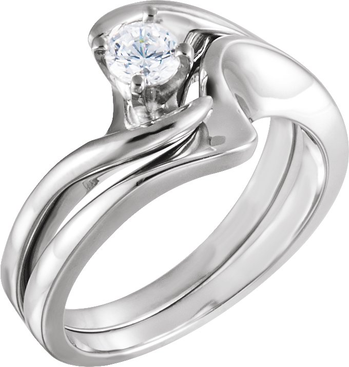 14K White Band-3