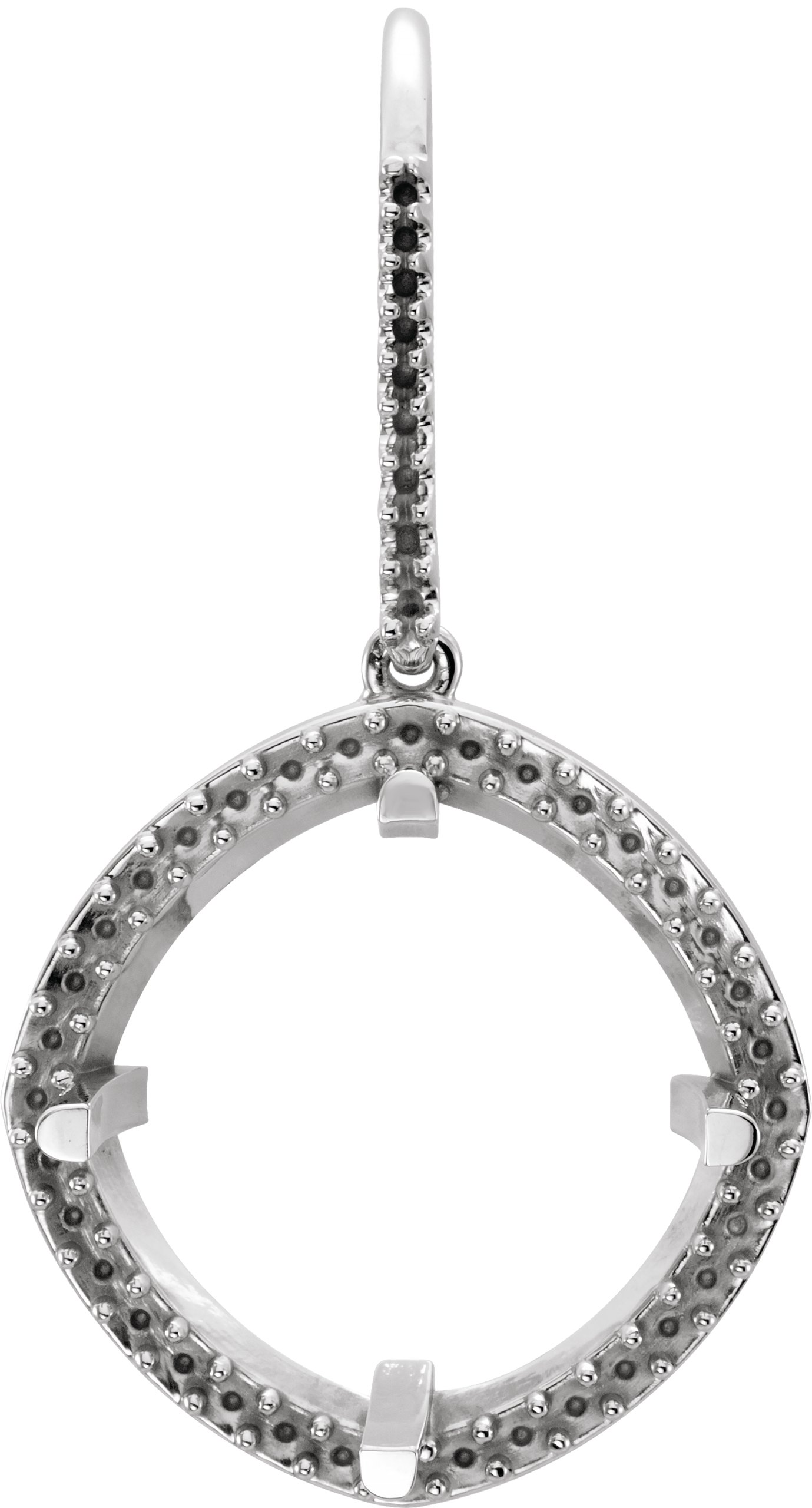 Cushion Halo-Style Earrings