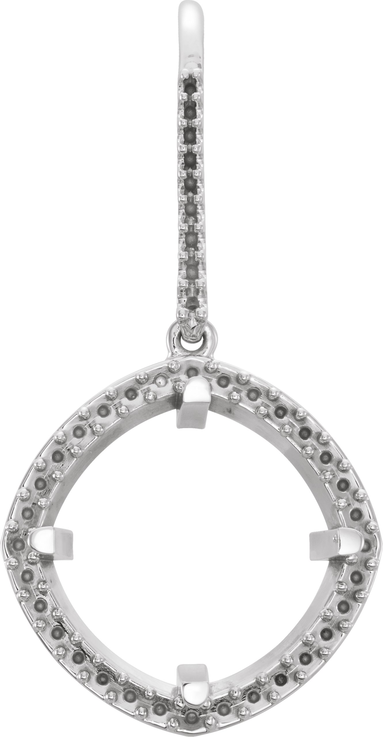 Cushion Halo-Style Earrings