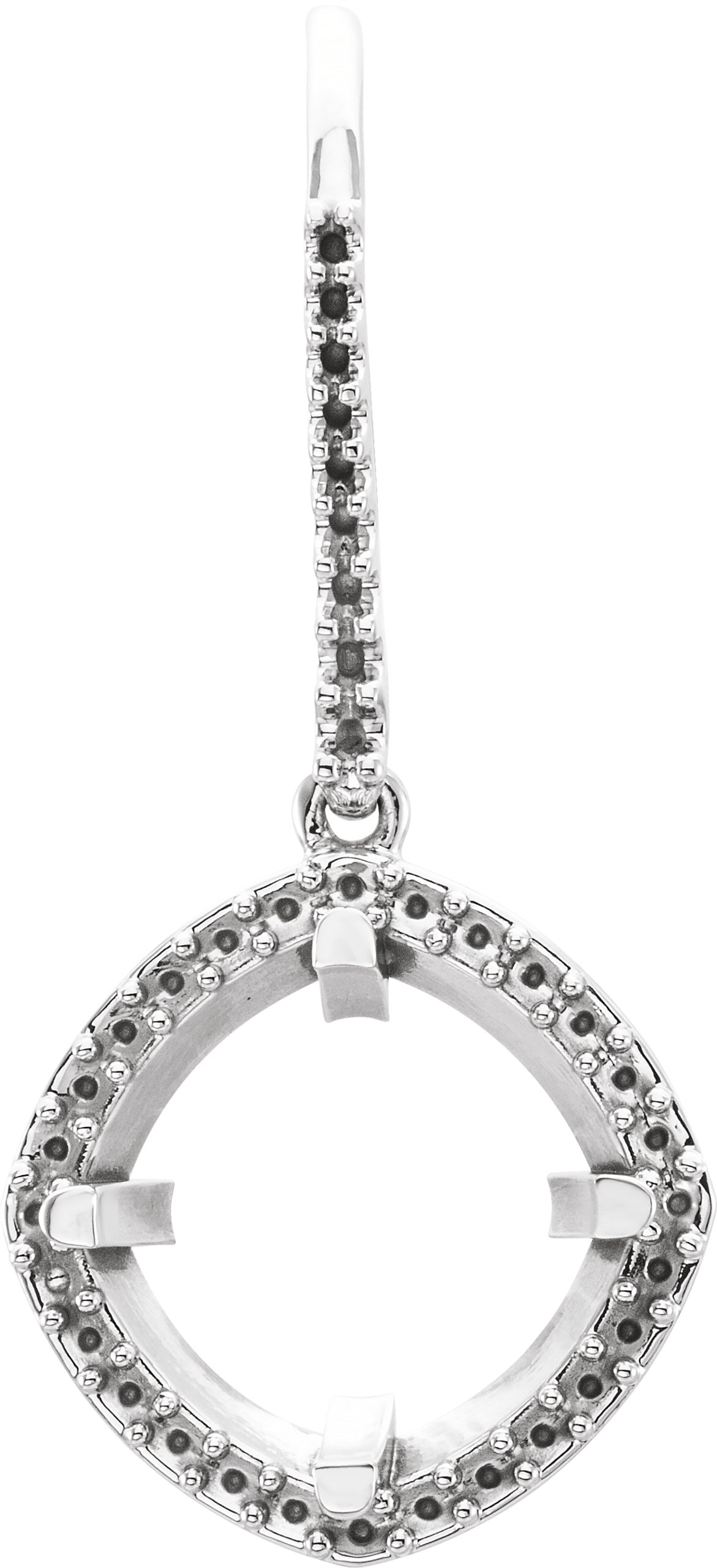 Cushion Halo-Style Earrings