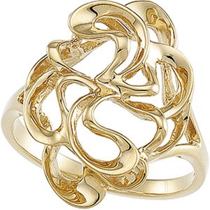 14K Yellow Freeform Ring 