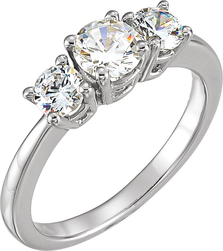 3 Stone Diamond Anniversary Band 1 CTW Ref 382112