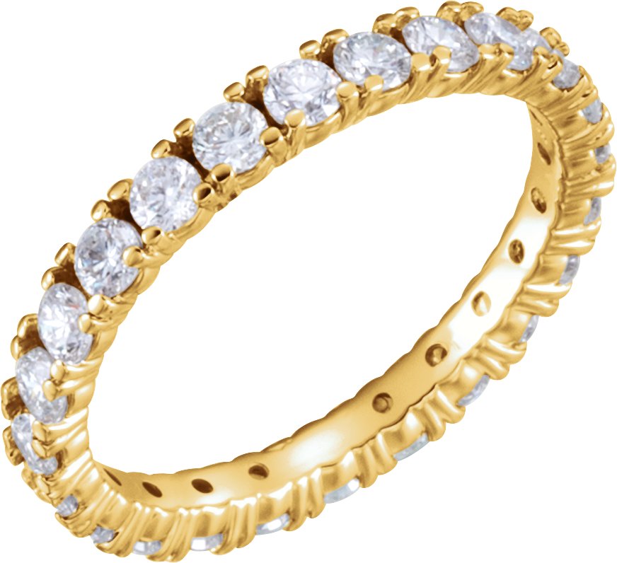 14K Yellow 1.33 CTW Diamond Eternity Band Size 5.5 Ref 5569752