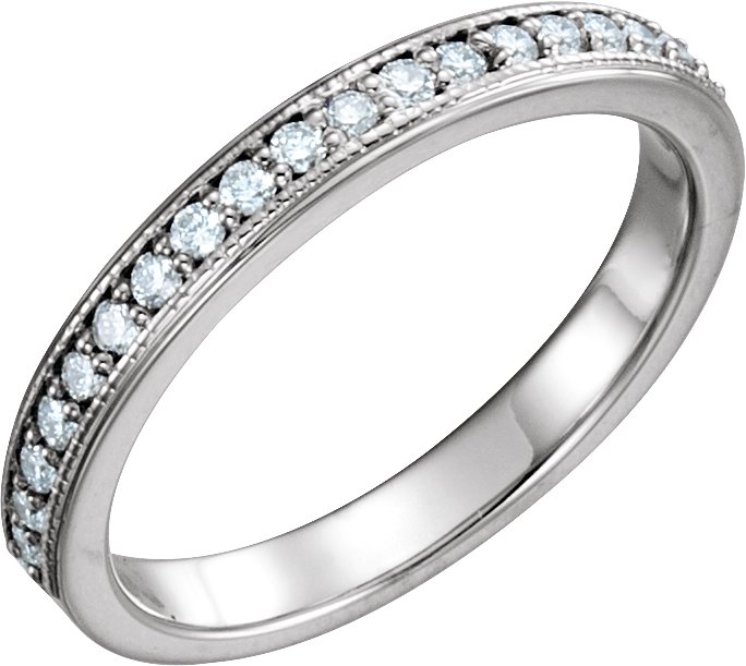 14K White 1/4 CTW Natural Diamond Anniversary Band