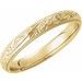 14K Yellow 3 mm Comfort-Fit Band Size 7.5