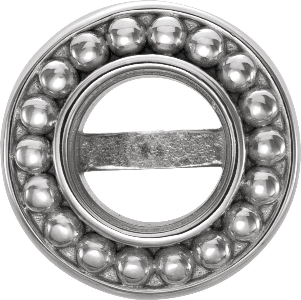 Bezel-Set Beaded Earrings