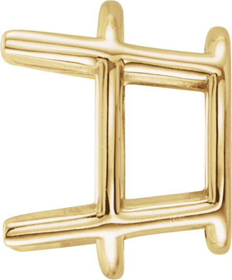 Oval 4-Prong Lightweight Earring Setting