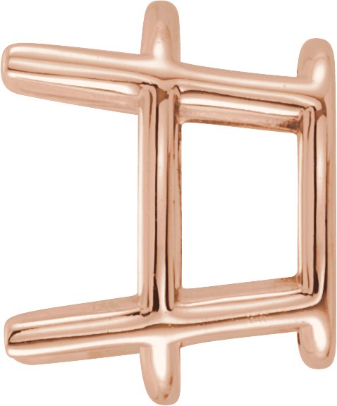 Oval 4-Prong Lightweight Earring Setting
