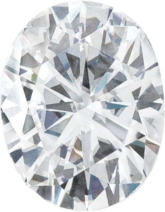 7x5 mm Oval Faceted GHI Charles & Colvard Forever One™ Lab-Grown Moissanite