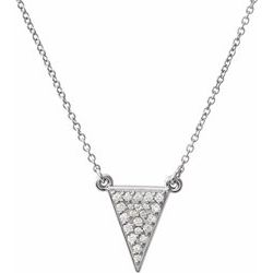 Triangle Design Cluster Necklace