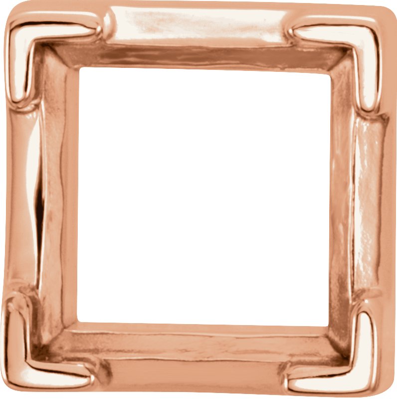Square V-Prong Solid Base Setting