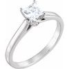 14K White 5.5x5.5 mm Square 1 CTW Diamond Engagement Ring Ref 3018715