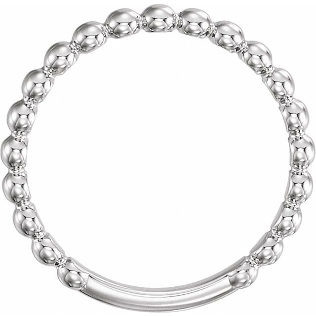 Sterling Silver 2.5 mm Stackable Bead Ring