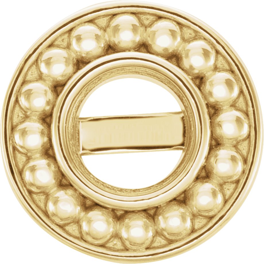 Bezel-Set Beaded Earrings