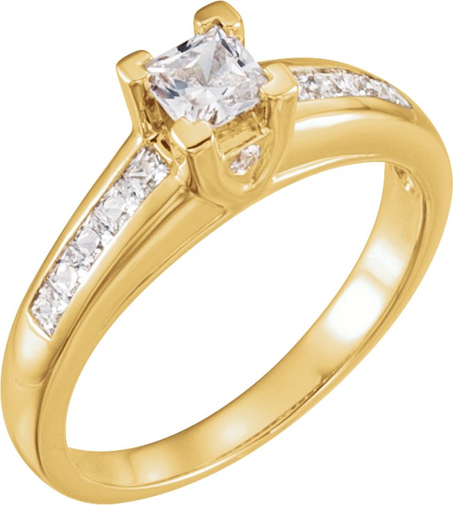 14K Yellow .75 CTW Diamond Engagement Ring Ref 1907563