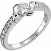 14K White .50 CTW Diamond Engagement Ring Ref 2403893
