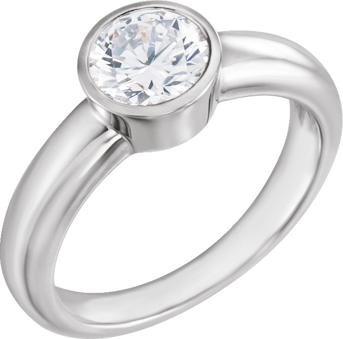 Bezel Set Engagement Ring or Mounting