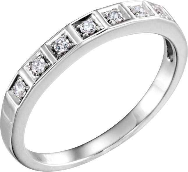 Platinum Diamond Anniversary Band .11 CTW Ref 506176