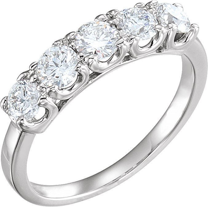 1 1/4 CTW Natural Diamond Anniversary Band – Platinum