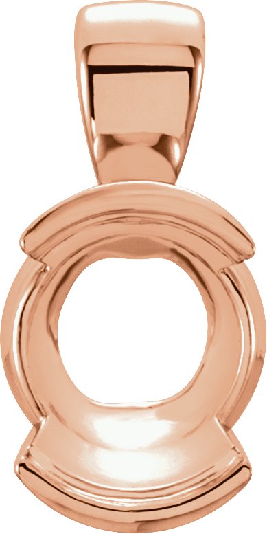 Half-Bezel Solitaire Pendant