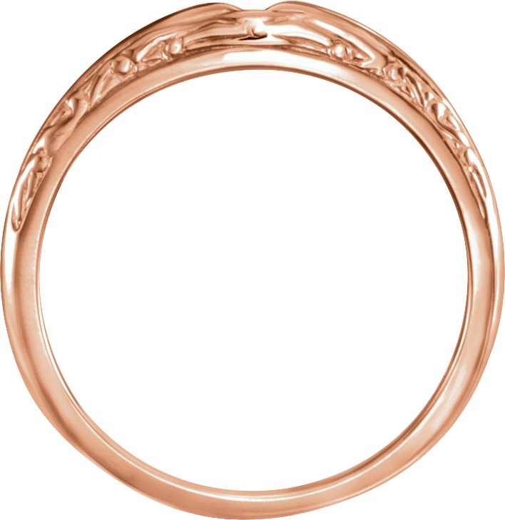 14K Rose Band for 5.8 mm Round Ring-2