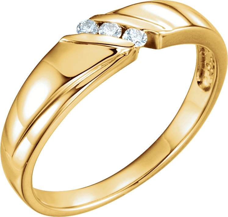 14K Yellow 2 mm Round Diamond Band Ref 2982603